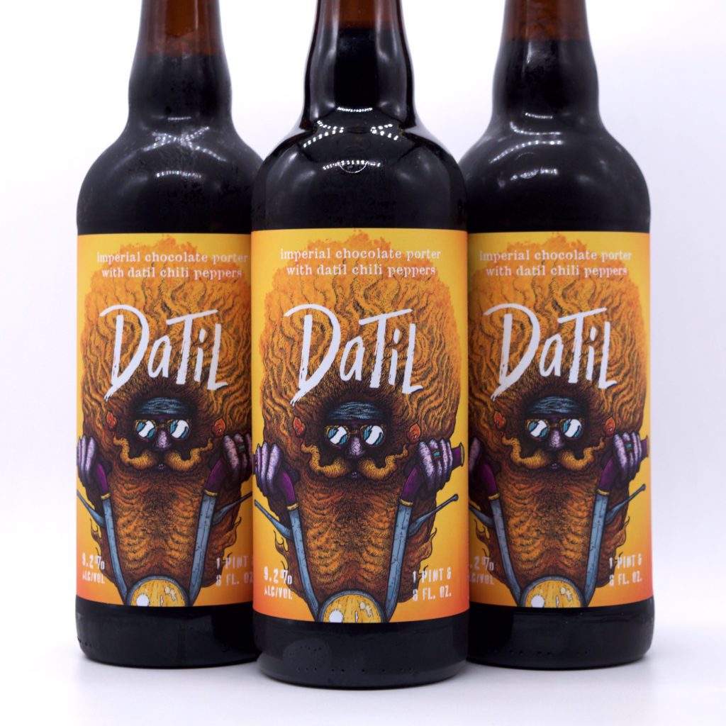 Datil - Imperial Brown Ale in bottles at Motorworks Brewing.