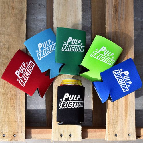 Pulp Friction Logo'd Coozie