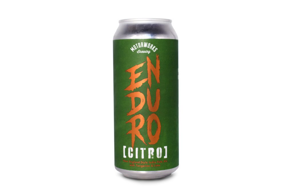 Motorworks Brewing Enduro Citro NEIPA can with shadow