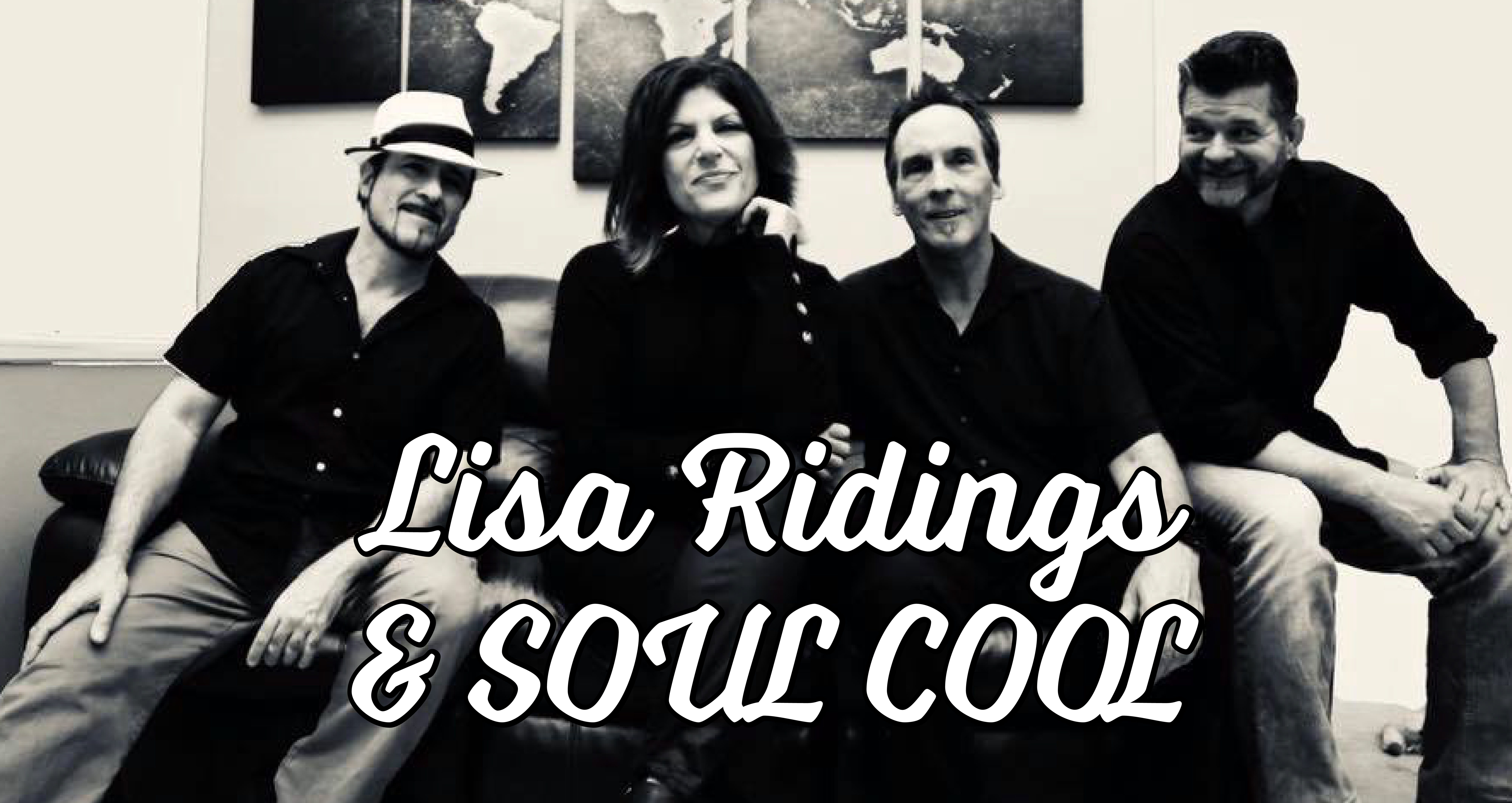 Lisa Ridings & Soul Cool Band with title posted in front