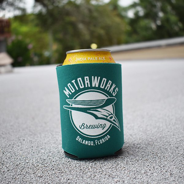 Logo'd Can Koozie  Motorworks Brewing