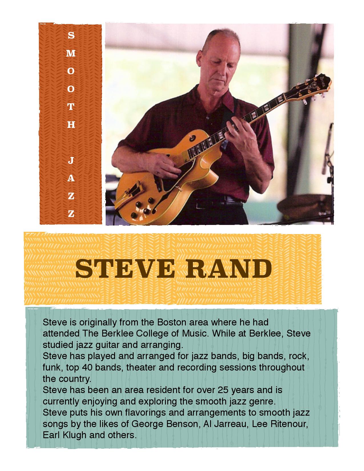 Steve Rand Holding Guitar