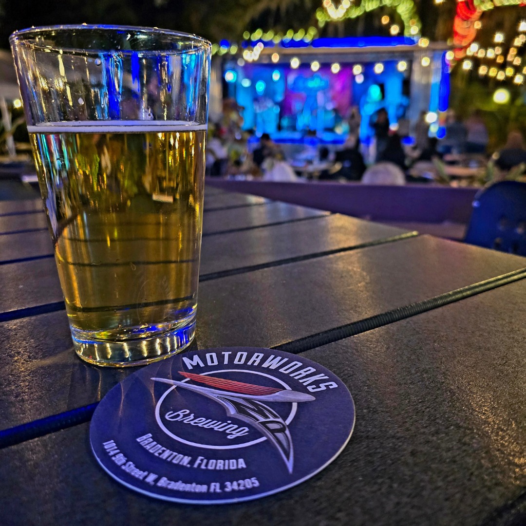 Motorworkds Bradenton 3 Good vibes, good brews, good times. ✨ Escape the ordinary and find your happy place at Motorworks Brewing.