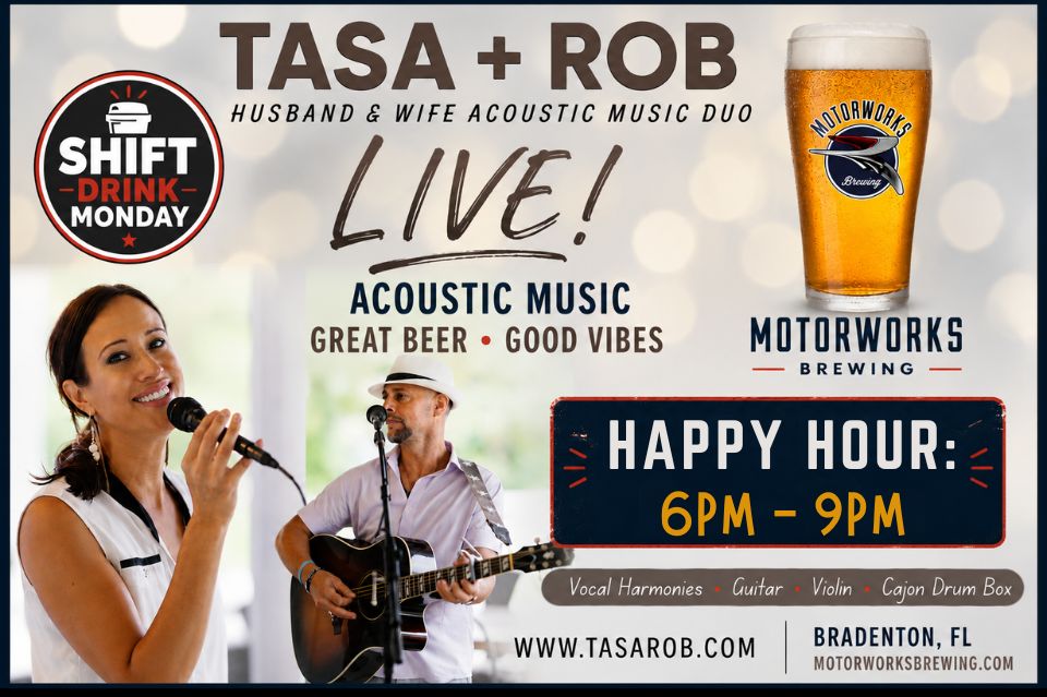 Tasa and Rob Shift Drink Monday