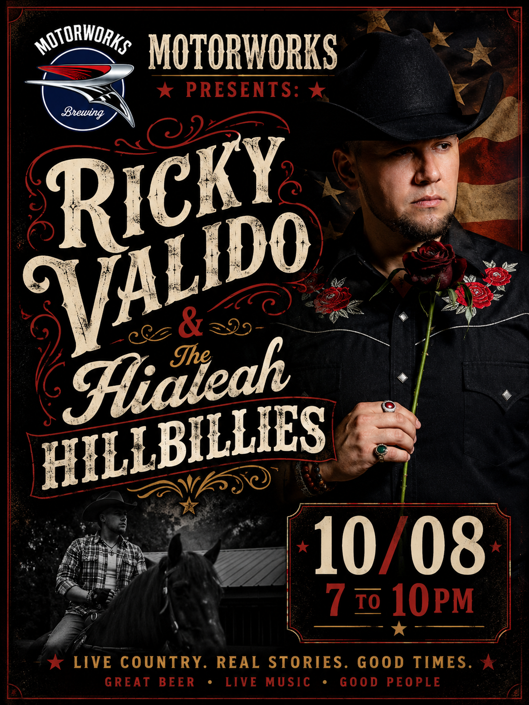 Ricky Valido & The Hialeah Hillbillies at Motorworks Brewing 10-8-26